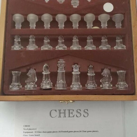 Crystal Chess board Set. - Picture 3 of 4